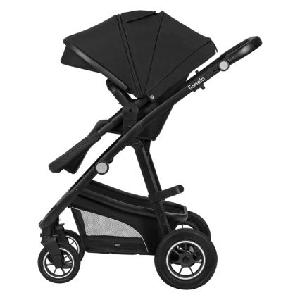 Lionelo - Kombinierter 3-in-1-Kinderwagen BIANKA Schwarz Onyx