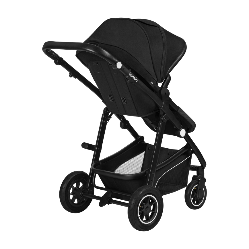 Lionelo - Kombinierter 3-in-1-Kinderwagen BIANKA Schwarz Onyx
