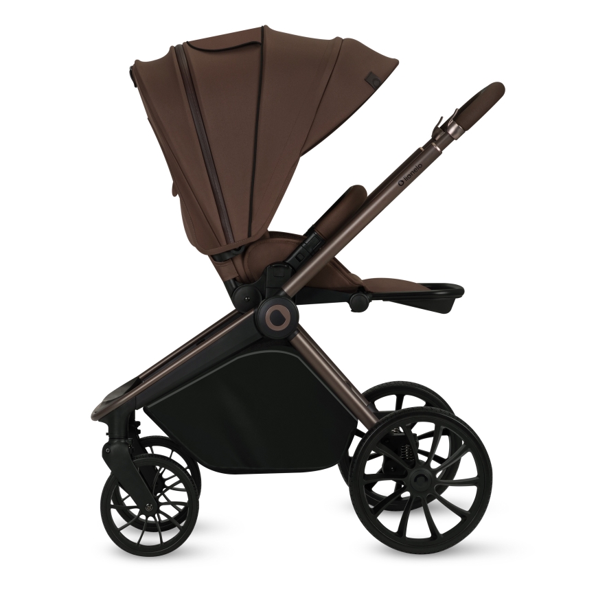 Lionelo - Kombinierter 3-in-1-Kinderwagen MIKA PLUS Mocha Mousse