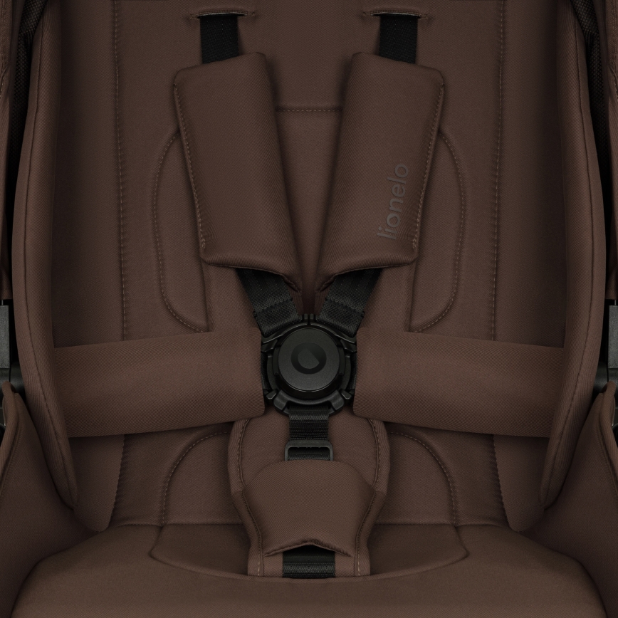 Lionelo - Kombinierter 3-in-1-Kinderwagen MIKA PLUS Mocha Mousse