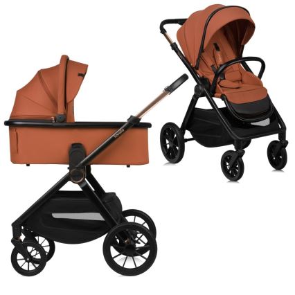 Lionelo - Kombinierter Kinderwagen 2-in-1 LAYLA Braun-Rost