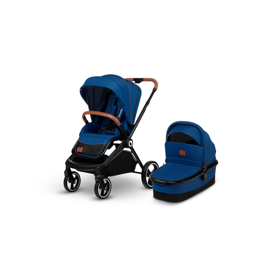 Lionelo - Kombinierter Kinderwagen 2-in-1 MIKA Blue Navy