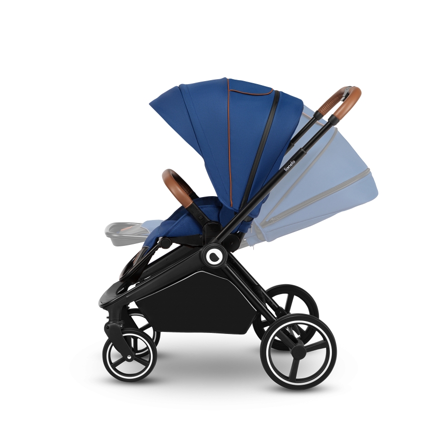 Lionelo - Kombinierter Kinderwagen 2-in-1 MIKA Blue Navy