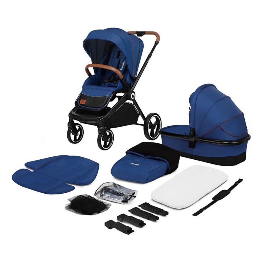 Lionelo - Kombinierter Kinderwagen 2-in-1 MIKA Marineblau