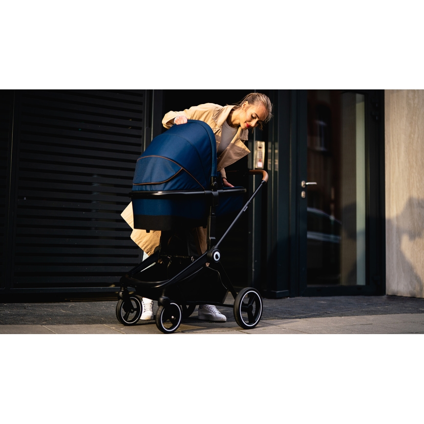 Lionelo - Kombinierter Kinderwagen 2-in-1 MIKA Marineblau