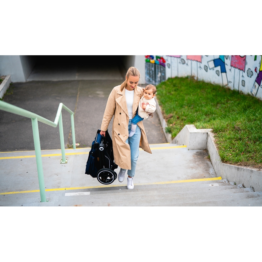 Lionelo - Kombinierter Kinderwagen 2-in-1 MIKA Marineblau
