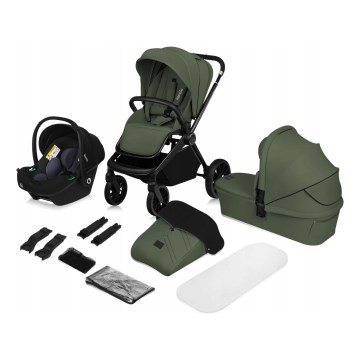 Lionelo - Kombinierter Kinderwagen 3-in-1 MIKA PLUS Olivegrün