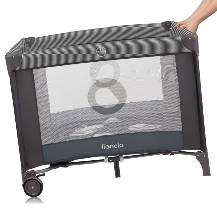 Lionelo - Laufgitter BONNIE Grau Scandi