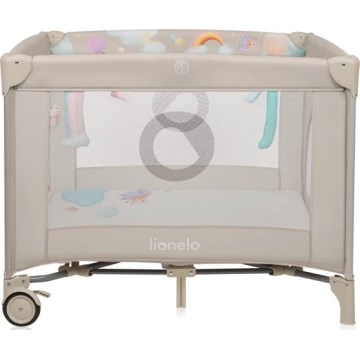 Lionelo - Laufgitter MILLE PLUS Grau/Beige