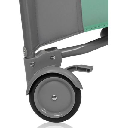 Lionelo - Laufgitter MILLE PLUS Grau/Grün