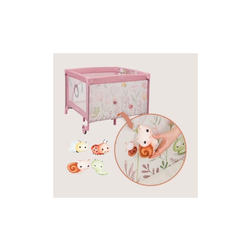 Lionelo - Laufgitter MILLE PLUS Pink