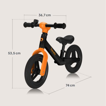Lionelo - Laufhilfe TONI Schwarz Orange