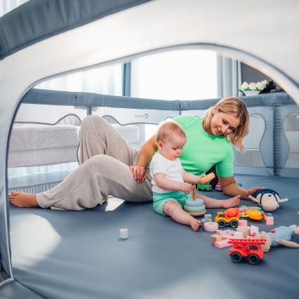 Lionelo - Laufstall WILLOW XL grau