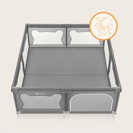 Lionelo - Laufstall WILLOW XL grau