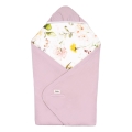 Lionelo - Pucksack für den Autokindersitz TRAVEL SWADDLE 90x90 cm Pink Flower