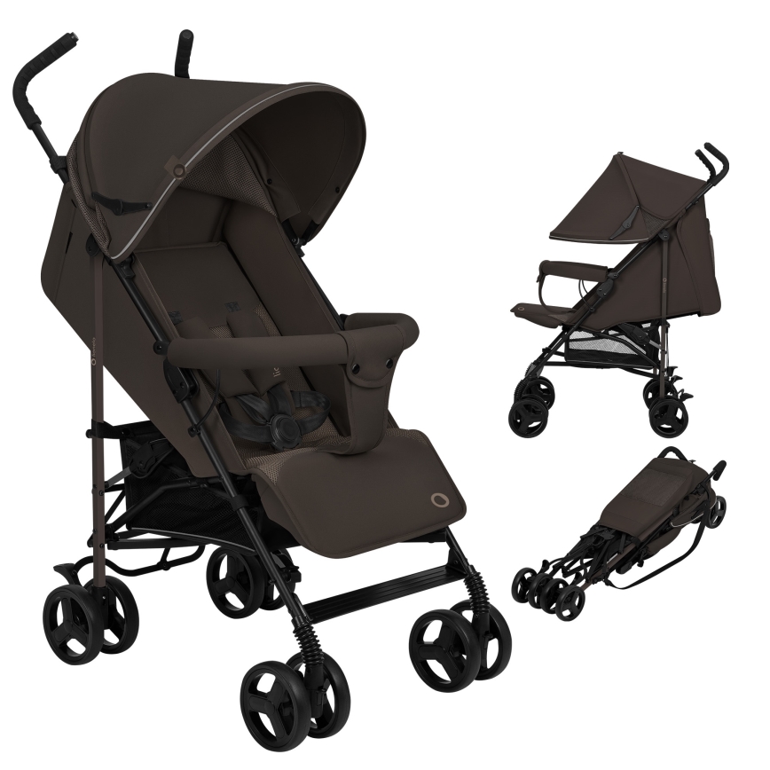 Lionelo - Regenschirm-Kinderwagen ELIA Brown Chocolate