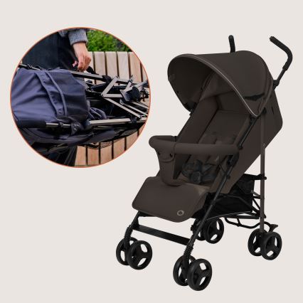 Lionelo - Regenschirm-Kinderwagen ELIA Brown Chocolate