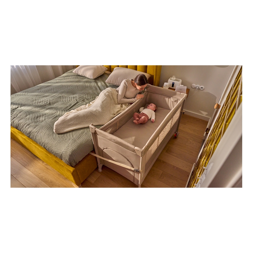 Lionelo - Reisebett 3-in-1 ELLEN Beige Sand