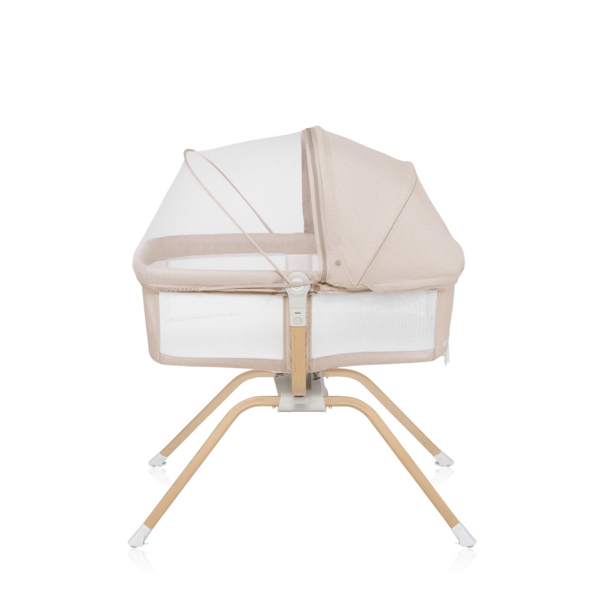 Lionelo - Reisebett 3-in-1 MALIN EVO Beige/Natur