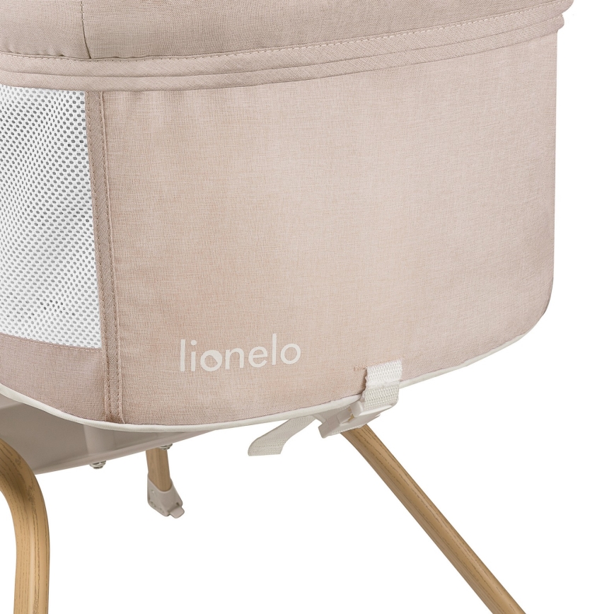 Lionelo - Reisebett 3-in-1 MALIN EVO Beige/Natur