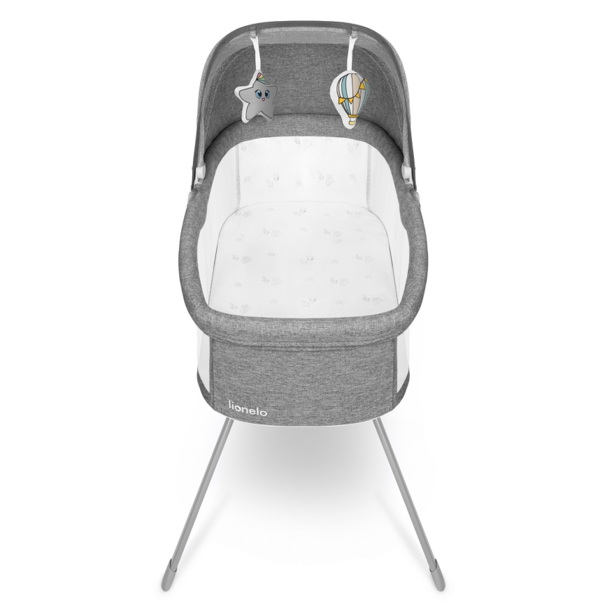 Lionelo - Reisebett 3-in-1 MALIN Grey Stone