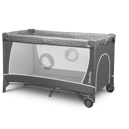 Lionelo - Reisebett FLOWER Grau Scandi