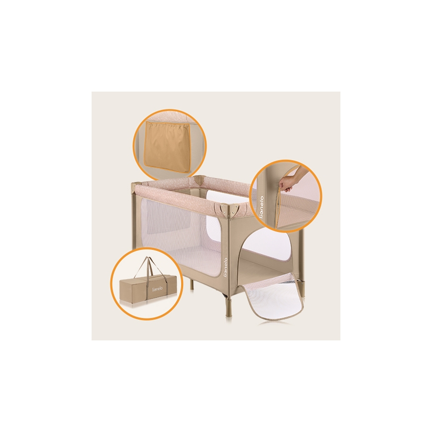 Lionelo - Reisebett JASMIN EASY FOLD Beige Sand