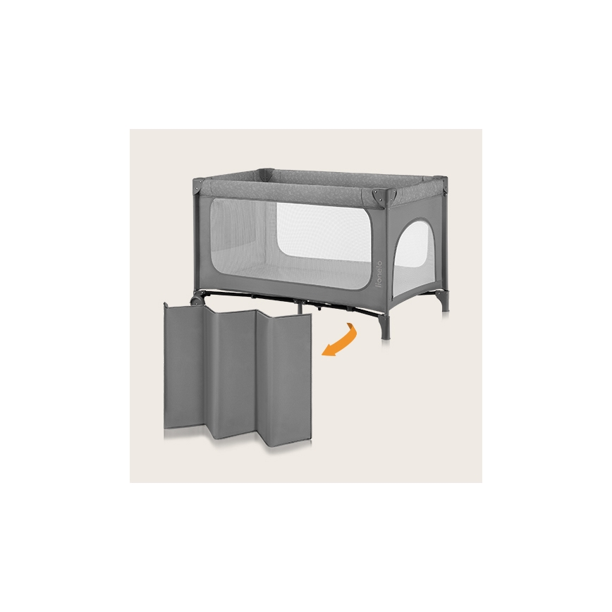 Lionelo - Reisebett JASMIN EASY FOLD Grey Stone
