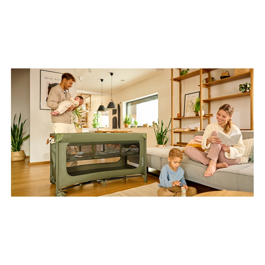 Lionelo - Reisebett JASMIN EASY FOLD Olivgrün