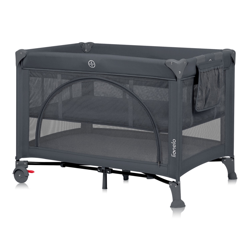 Lionelo - Reisebett LAURA Beton-Grau