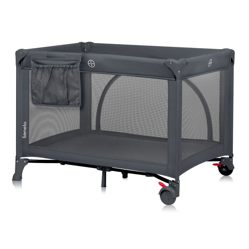 Lionelo - Reisebett LAURA Grey Concrete