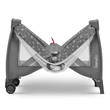 Lionelo - Reisebett STEFI PLUS Grau‑Weiß