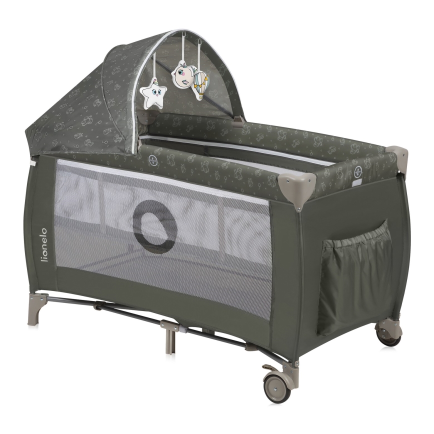 Lionelo - Reisebett SVEN PLUS Beige-Olive