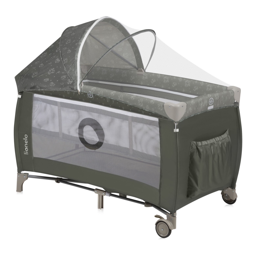 Lionelo - Reisebett SVEN PLUS Beige-Olive