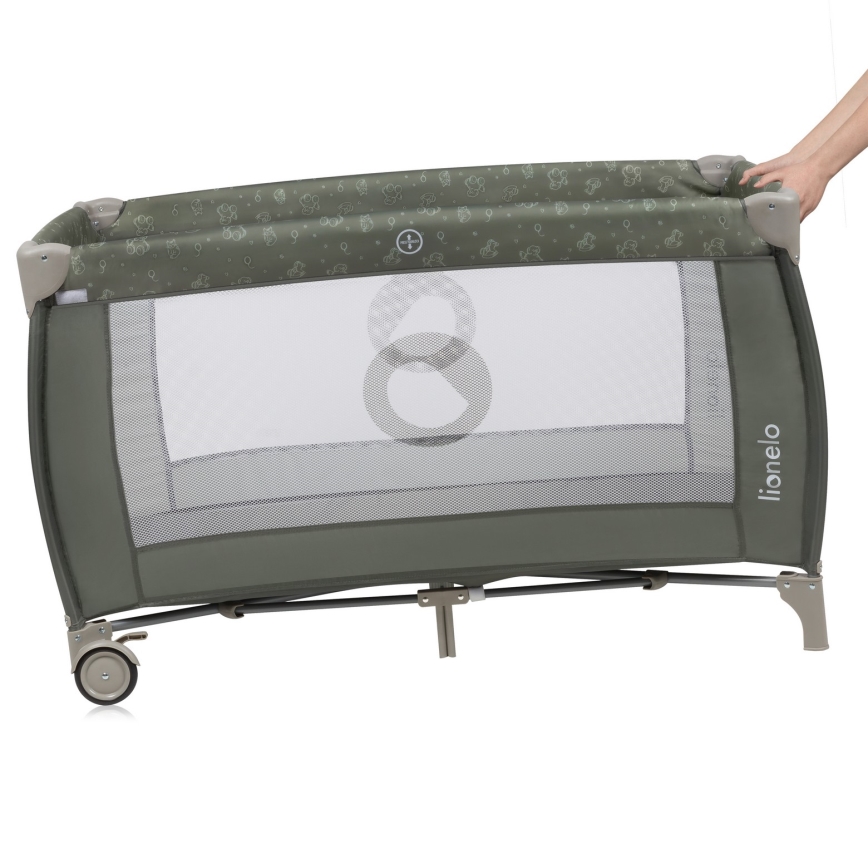 Lionelo - Reisebett SVEN PLUS Beige-Olive