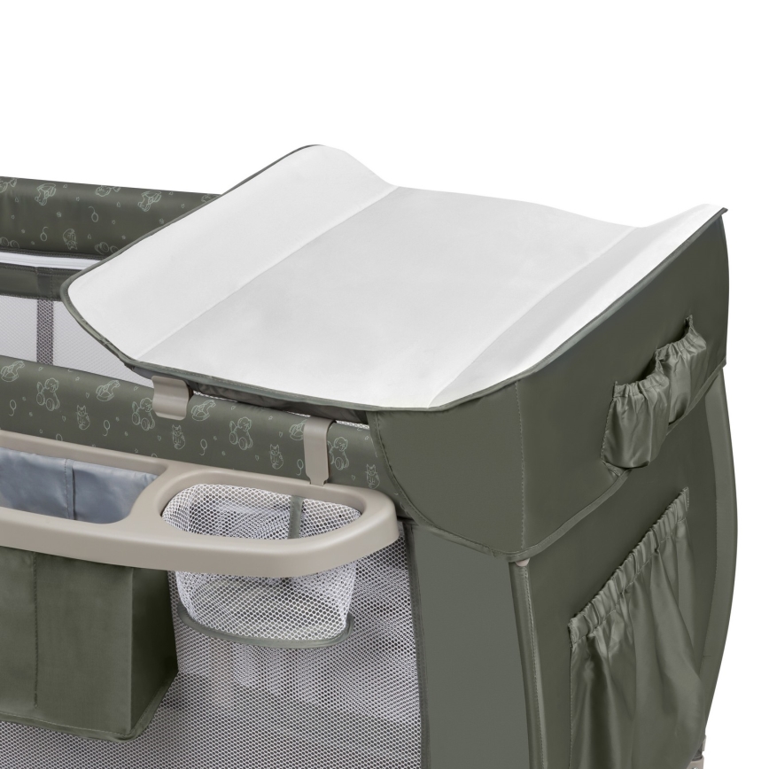 Lionelo - Reisebett SVEN PLUS Beige-Olive