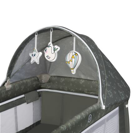Lionelo - Reisebett SVEN PLUS Beige-Olive
