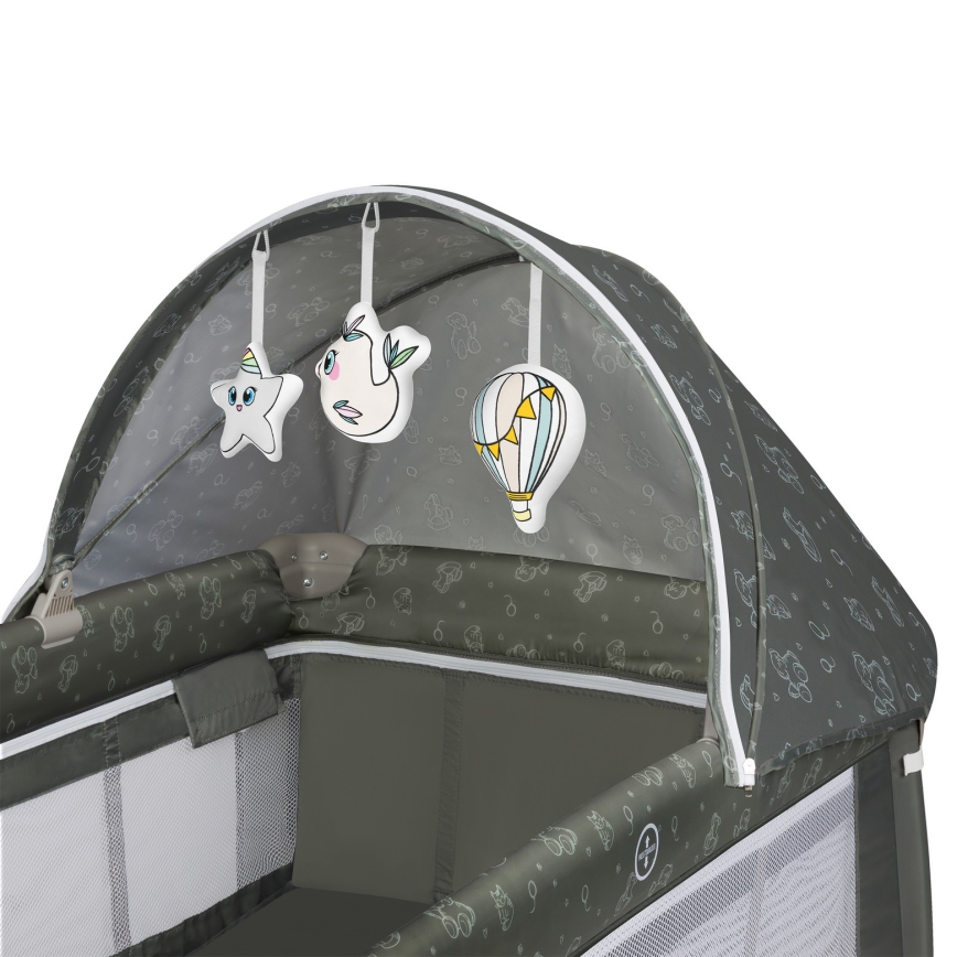 Lionelo - Reisebett SVEN PLUS Beige-Olive
