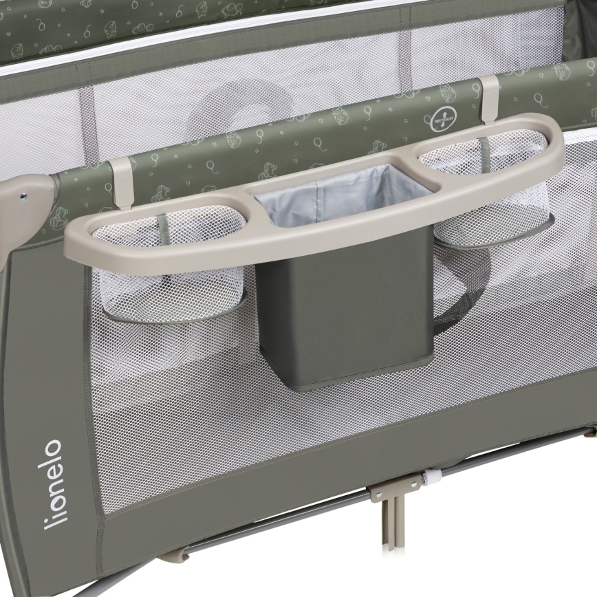 Lionelo - Reisebett SVEN PLUS Beige-Olive
