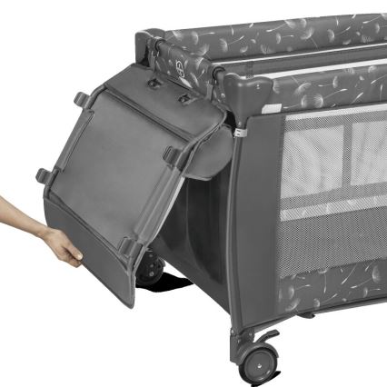 Lionelo - Reisebett SVEN PLUS, grau