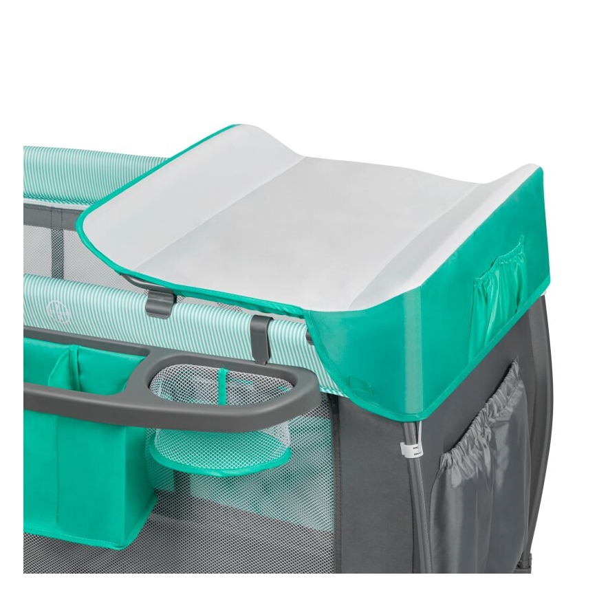 Lionelo - Reisebett SVEN PLUS grau/türkis