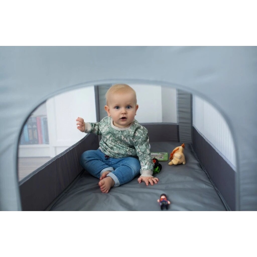 Lionelo - Reisekinderbett STEFI grau