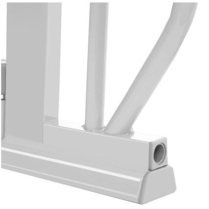 Lionelo - Sicherheitsbarriere TRUUS SLIM LED grau