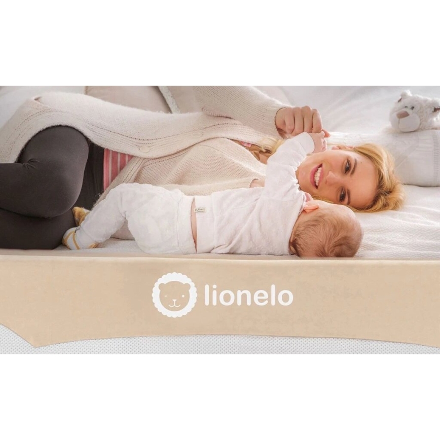 Lionelo - Sicherheitsgitter fürs Bett EVA beige