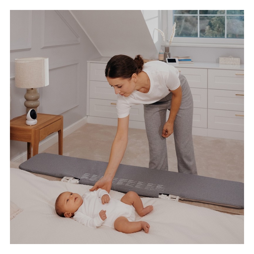 Lionelo - Sicherheitsgitter fürs Bett LORA XL, dunkelgrau