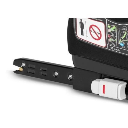 Lionelo - Sitzerhöhung für das Auto LUUK FIX i-Size 125-150 cm schwarz/grau