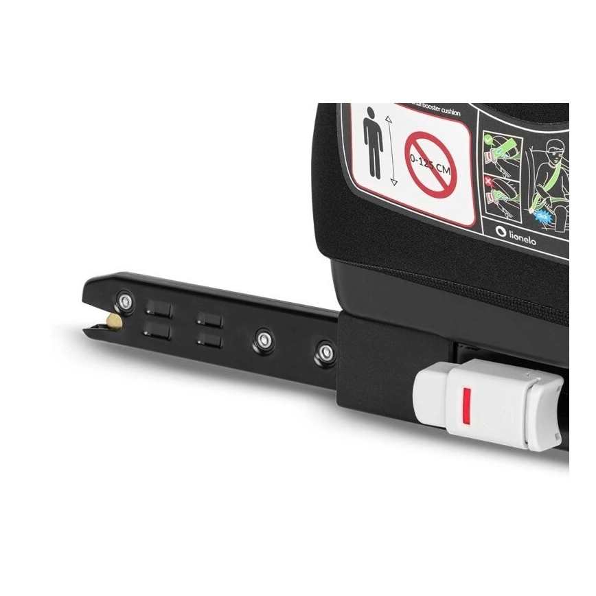 Lionelo - Sitzerhöhung für das Auto LUUK FIX i-Size 125-150 cm schwarz/grau