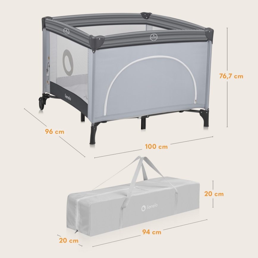 Lionelo - Spielbett BONNIE Grey Stone