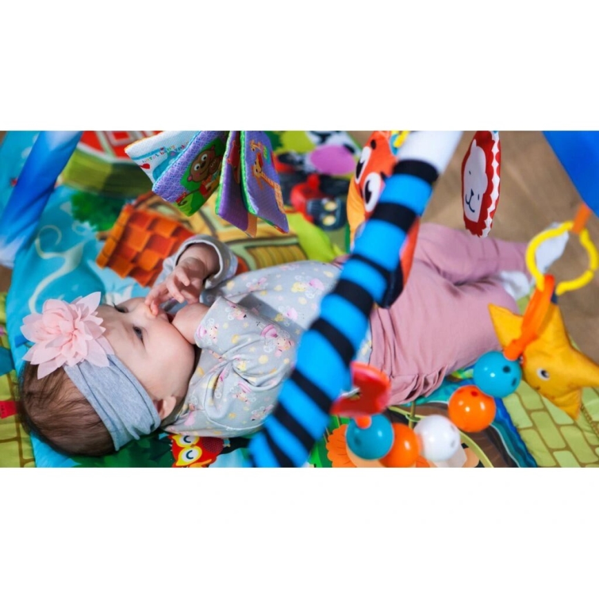 Lionelo - Spieldecke für Kinder mit Haus AGNES PLUS