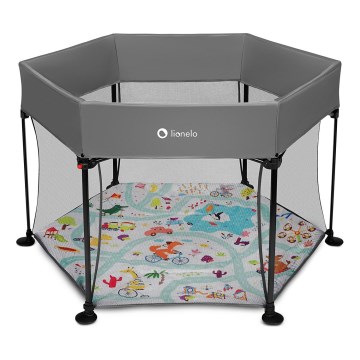 Lionelo - Spielspielplatz ROEL Grau Multicolor
